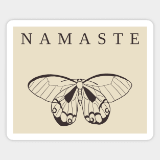 Namaste Moth Scallop Magnet